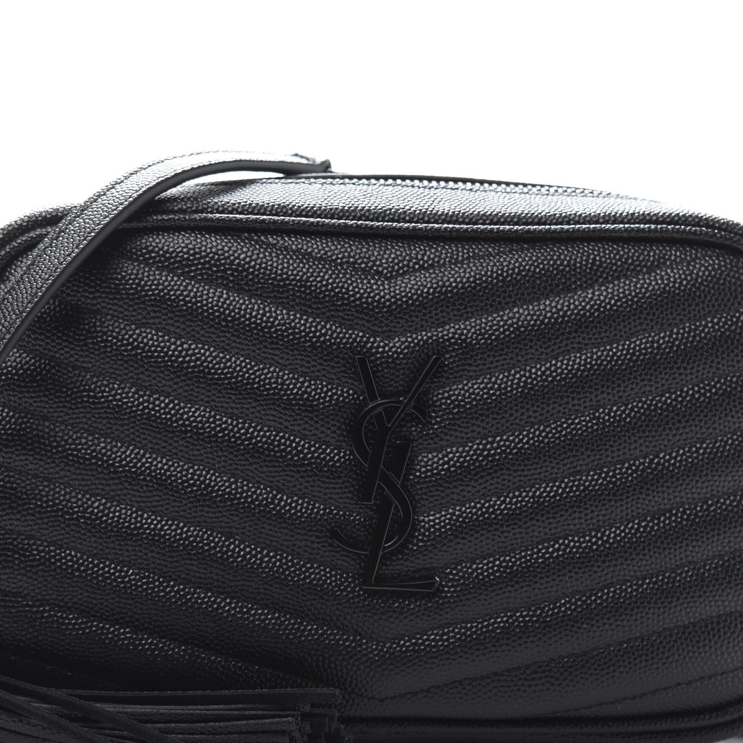 Grain De Poudre Matelasse Monogram Mini Lou Camera Bag Black