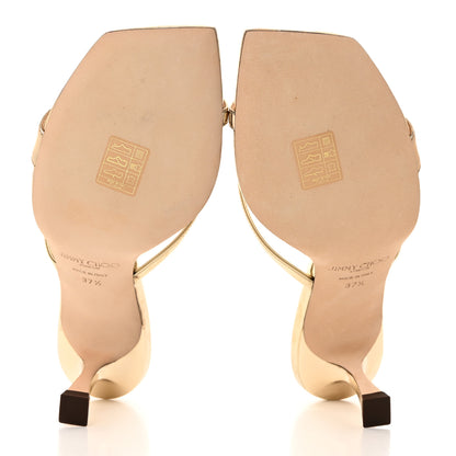 Jimmy Choo Metallic Maelie 70 Sandals 37.5 Gold 5 of 8