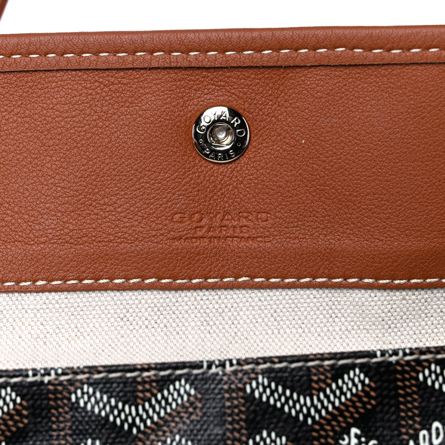 Goyardine Reversible Anjou PM Black Gold