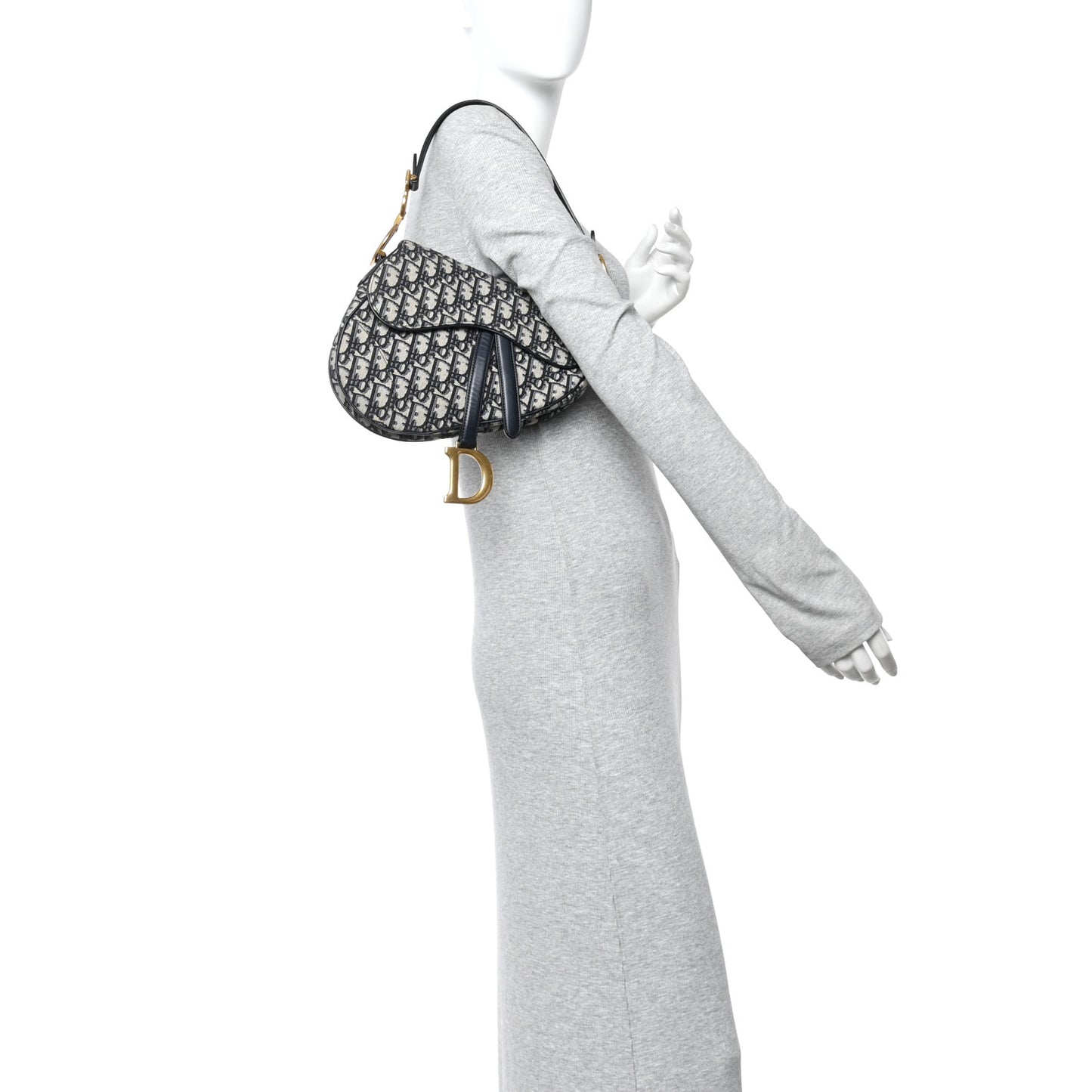 Oblique Saddle Bag Blue