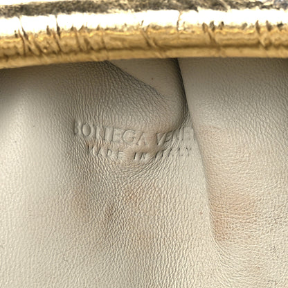 Bottega Veneta Metallic Crinkled Lambskin The Mini Pouch Oro 8 of 13