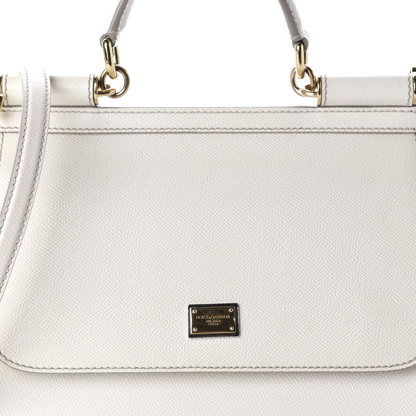 Dauphine Medium Miss Sicily Satchel White