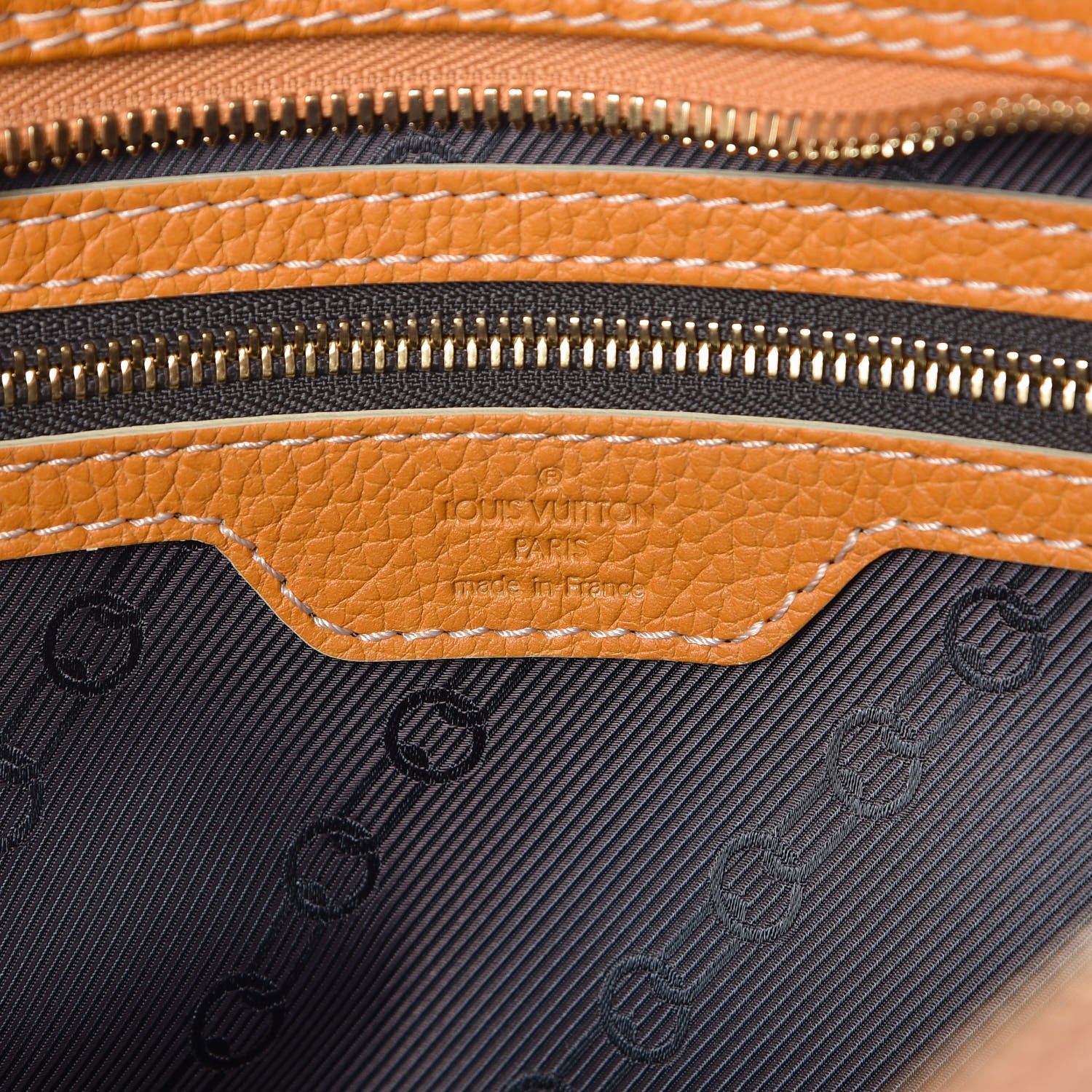 Louis Vuitton Tobago Calfskin Carryall Yellow 6 of 10