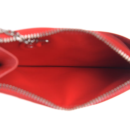 Louis Vuitton Vernis Jungle Dots Key Pouch Coquelicot Denim 5 of 9