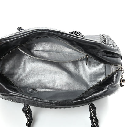Chanel Patent Medium Luxe Ligne Bowler Black 4 of 4