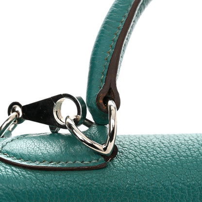 Hermes Chevre De Coromandel Kelly Retourne 28 Bleu Paon 19 of 20