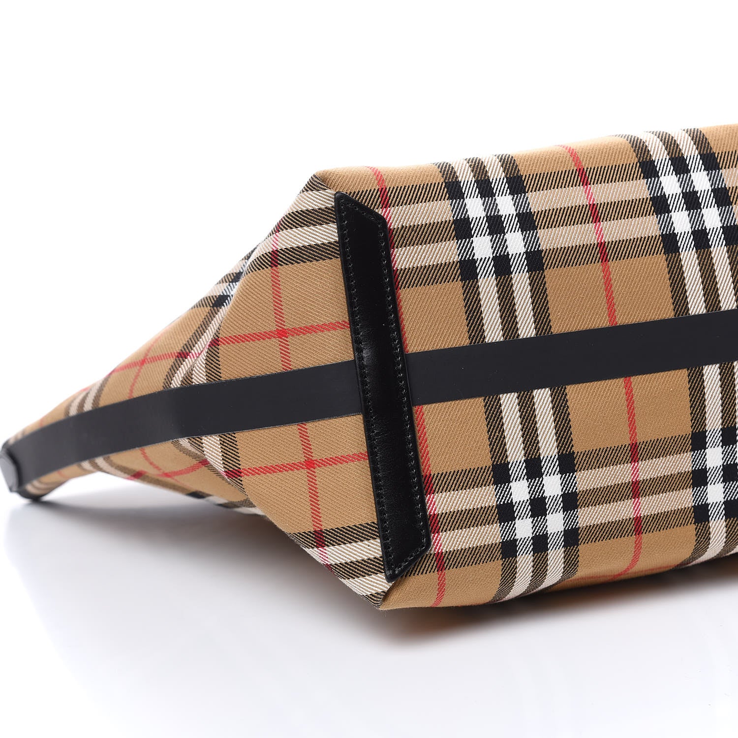 Burberry Vintage Check Medium The Giant Reversible Tote Antique Yellow Bright Red 10 of 15