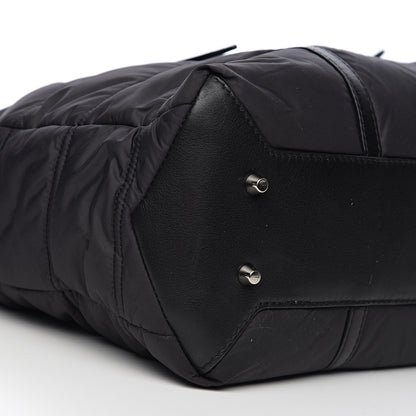 Burberry Nylon House Check Quilted Abbey Diaper Bag Black 8 of 9