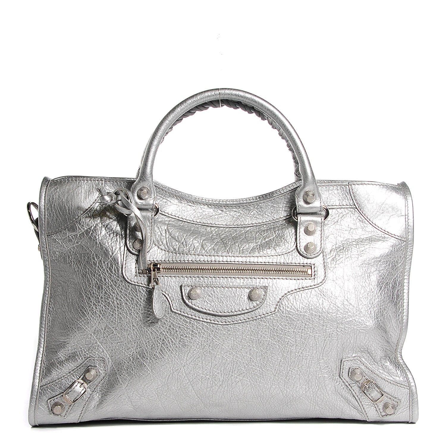 Balenciaga Agneau Giant 12 Silver Hardware City Gris Aluminum 1 of 14