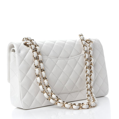Chanel Caviar Quilted Medium Double Flap White 3 of 12