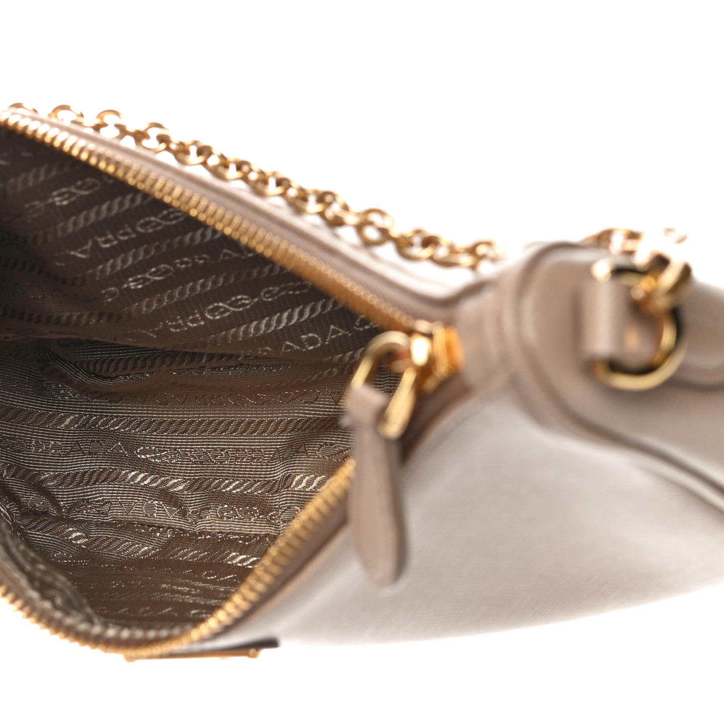 Saffiano Re-Edition 2005 Shoulder Bag Cammeo Beige
