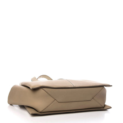 Celine Calfskin Bi-Color Medium Tri-Fold Bag Pale Beige 4 of 10
