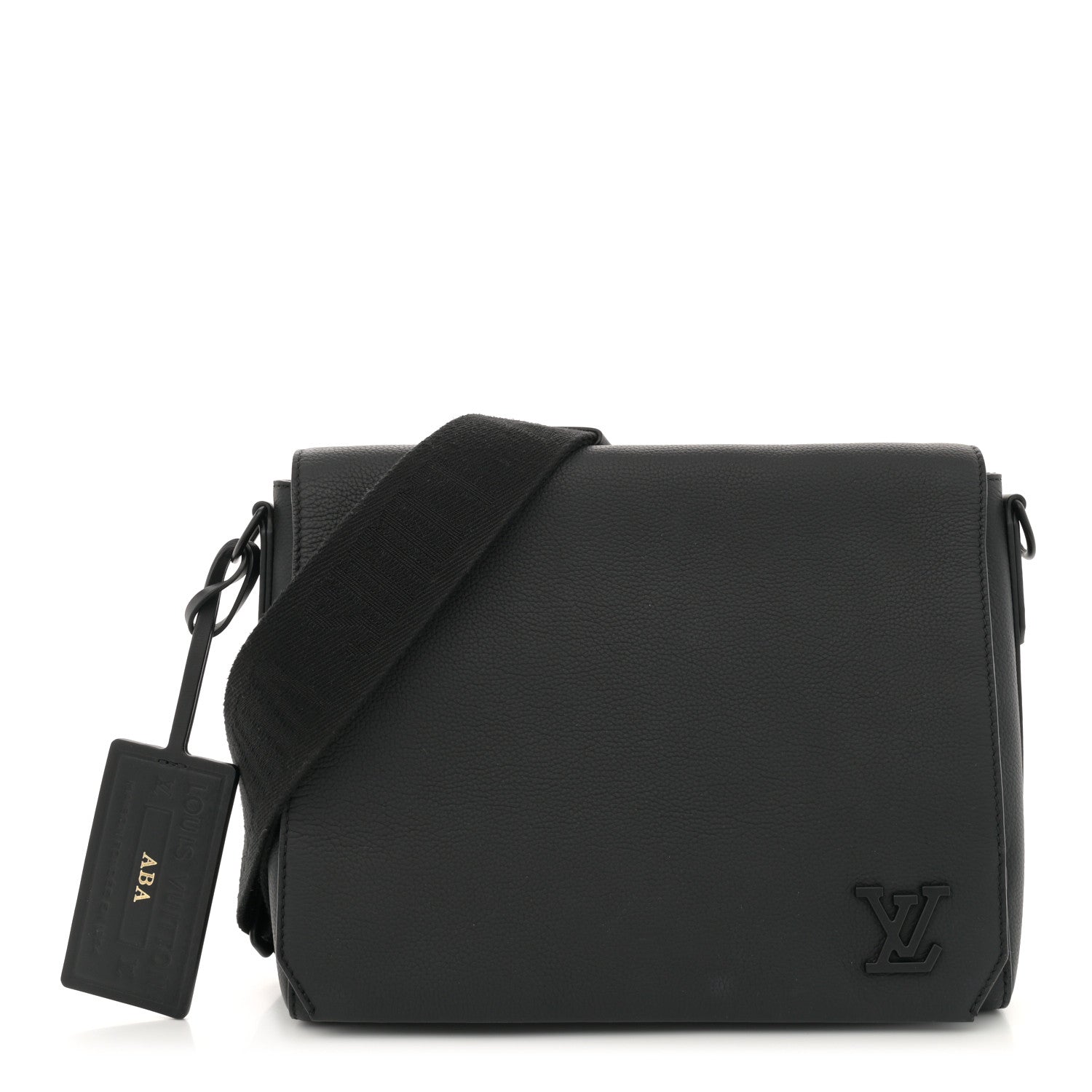 Louis Vuitton Calfskin Aerogram Takeoff Messenger Black 1 of 12