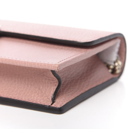 Gucci Dollar Calfskin Interlocking G Chain Wallet Soft Pink 9 of 11