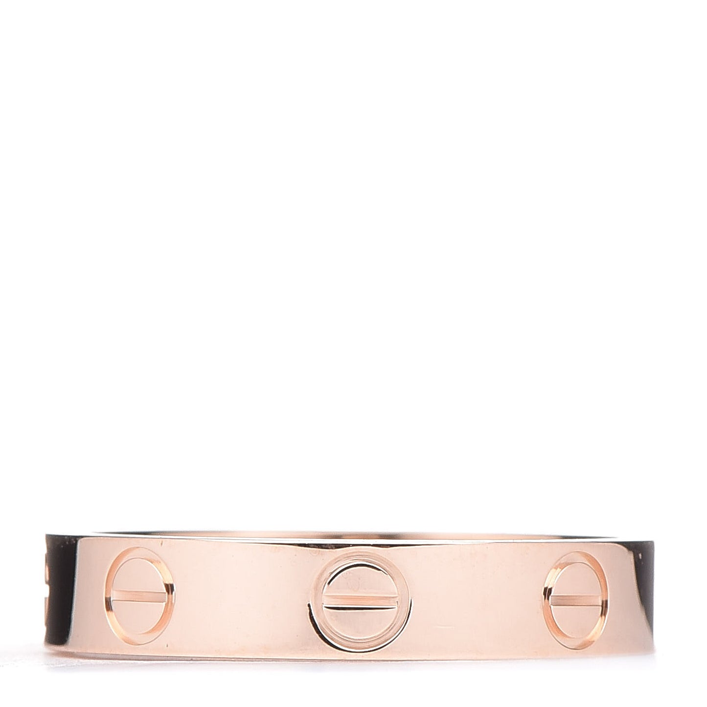 18K Pink Gold 3.5mm LOVE Wedding Band Ring 52 6