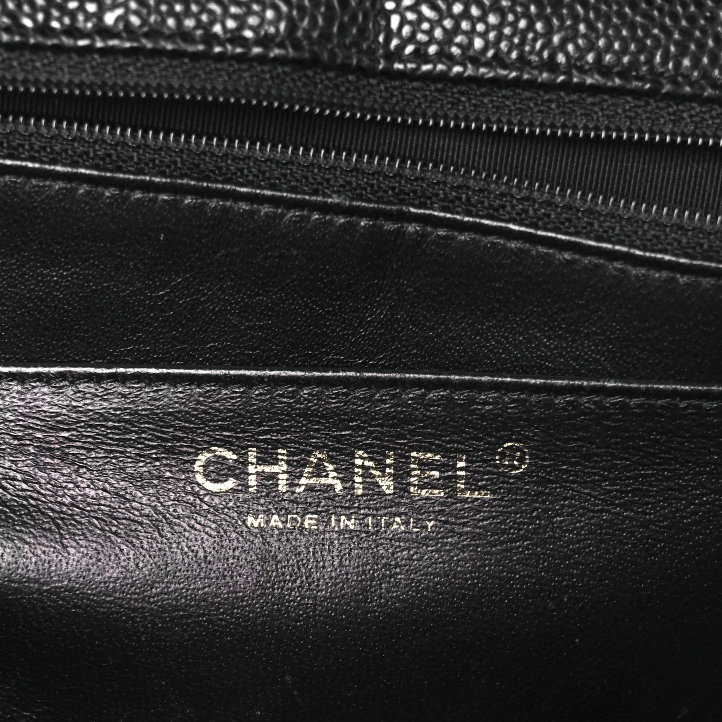 Caviar Quilted Jumbo Single Flap Black