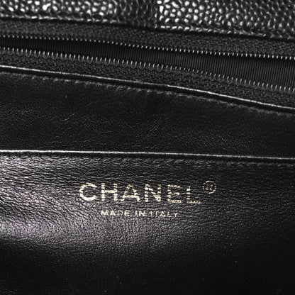 Chanel Caviar Quilted Jumbo Single Flap Black 6 of 11