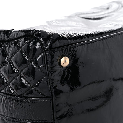 Chanel Patent Quilted CC Tote Black 8 of 13