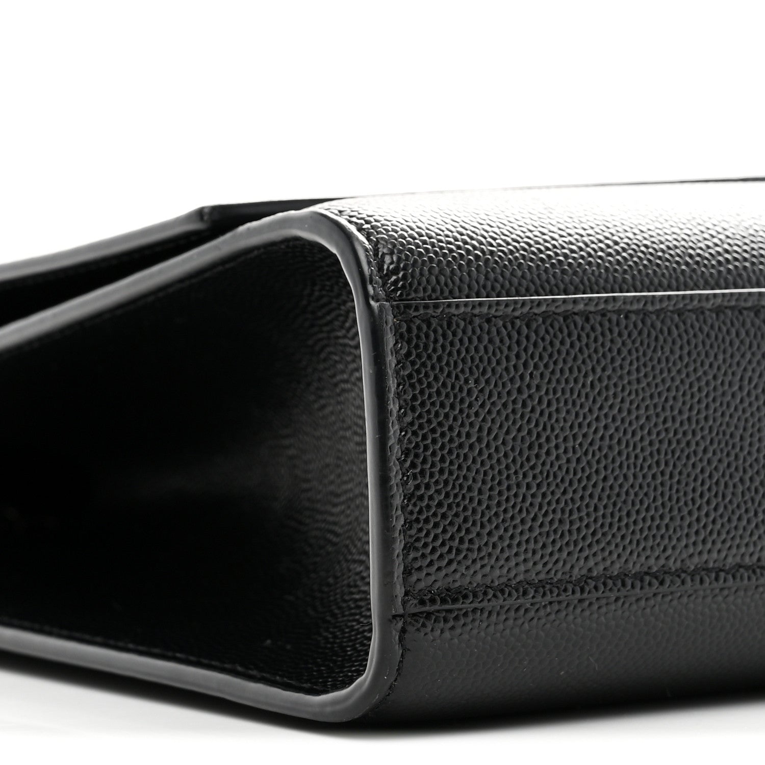 Saint Laurent Grain De Poudre Large Classic Monogram Kate Satchel Black 9 of 10