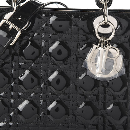 Christian Dior Patent Cannage Medium Lady Dior Black 9 of 9