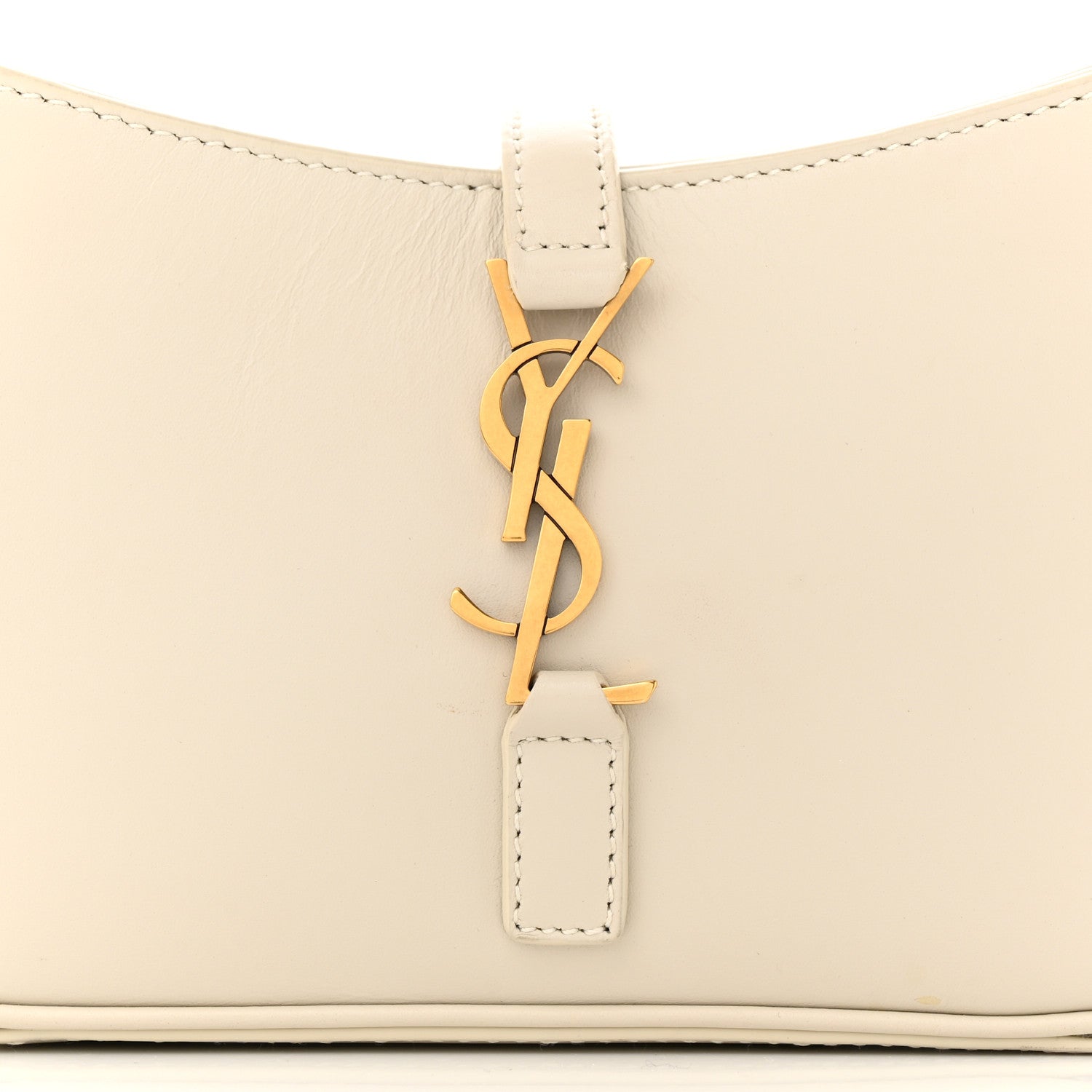Saint Laurent Smooth Calfskin Le 5 A 7 Mini Hobo Crema Soft 8 of 10