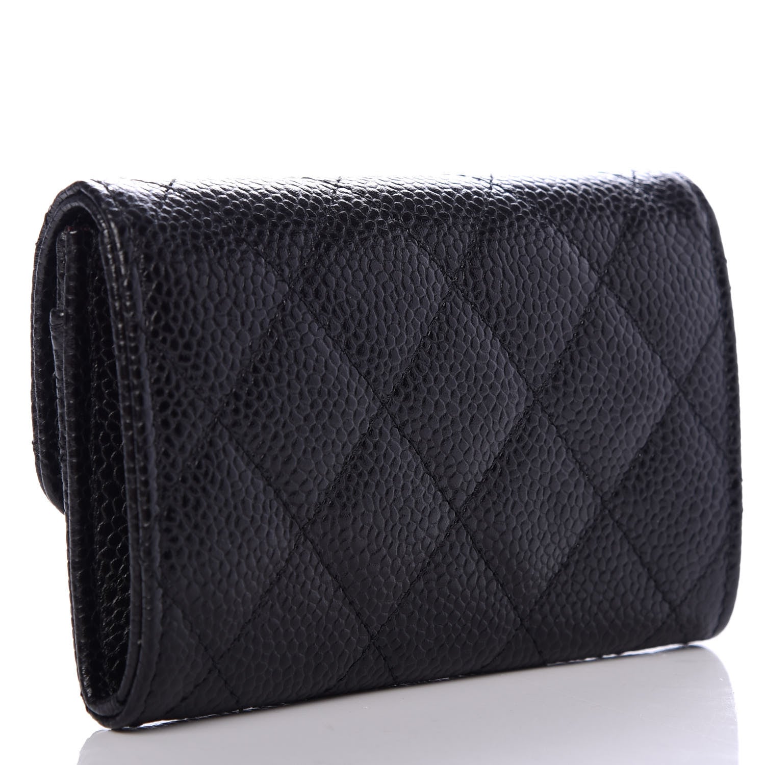 Chanel Caviar Quilted Flap Card Holder Black 3 of 9