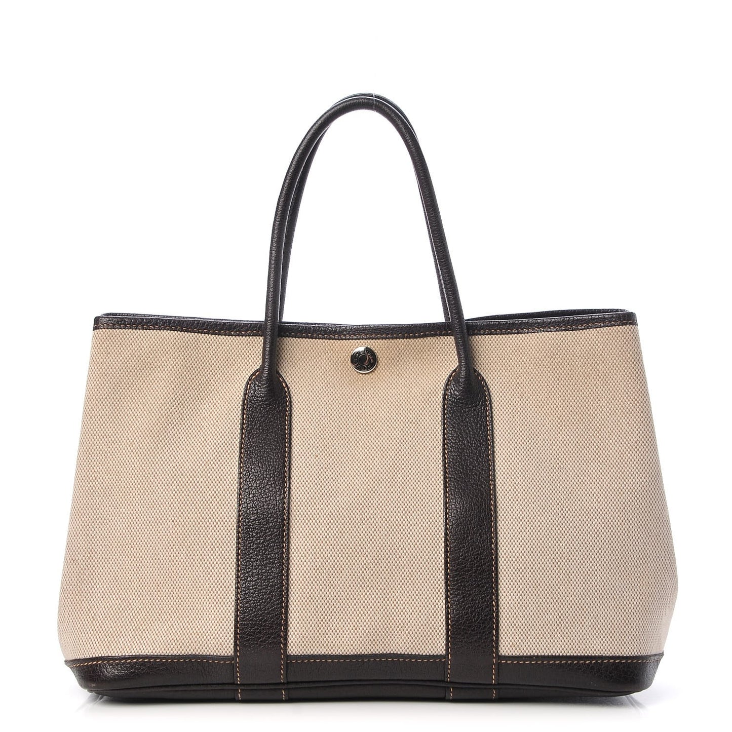 Toile Buffalo Garden Party Tote 30 TPM Marron Fonce