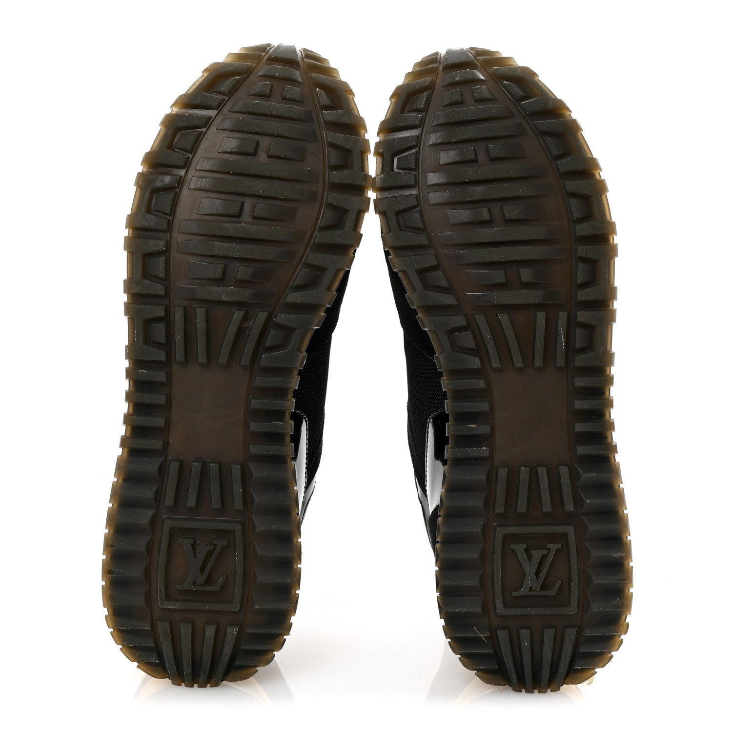 Louis Vuitton Suede Monogram Run Away Sneakers 38 Black 6 of 9