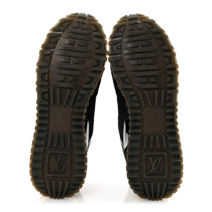 Louis Vuitton Suede Monogram Run Away Sneakers 38 Black 6 of 9