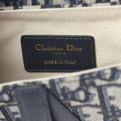 Christian Dior Oblique Mini Saddle Bag Blue 6 of 8
