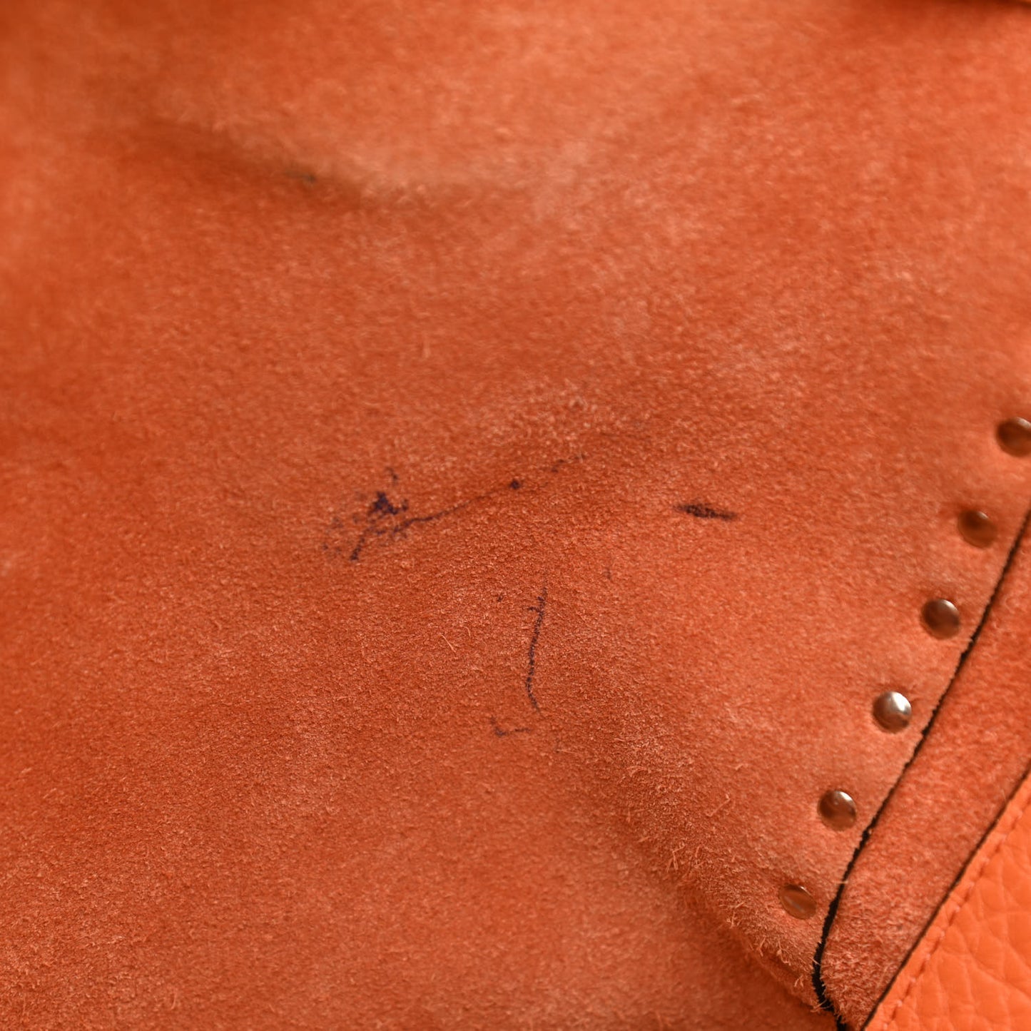 Pebbled Calfskin Medium Rockstud Tote Melon Sorbet