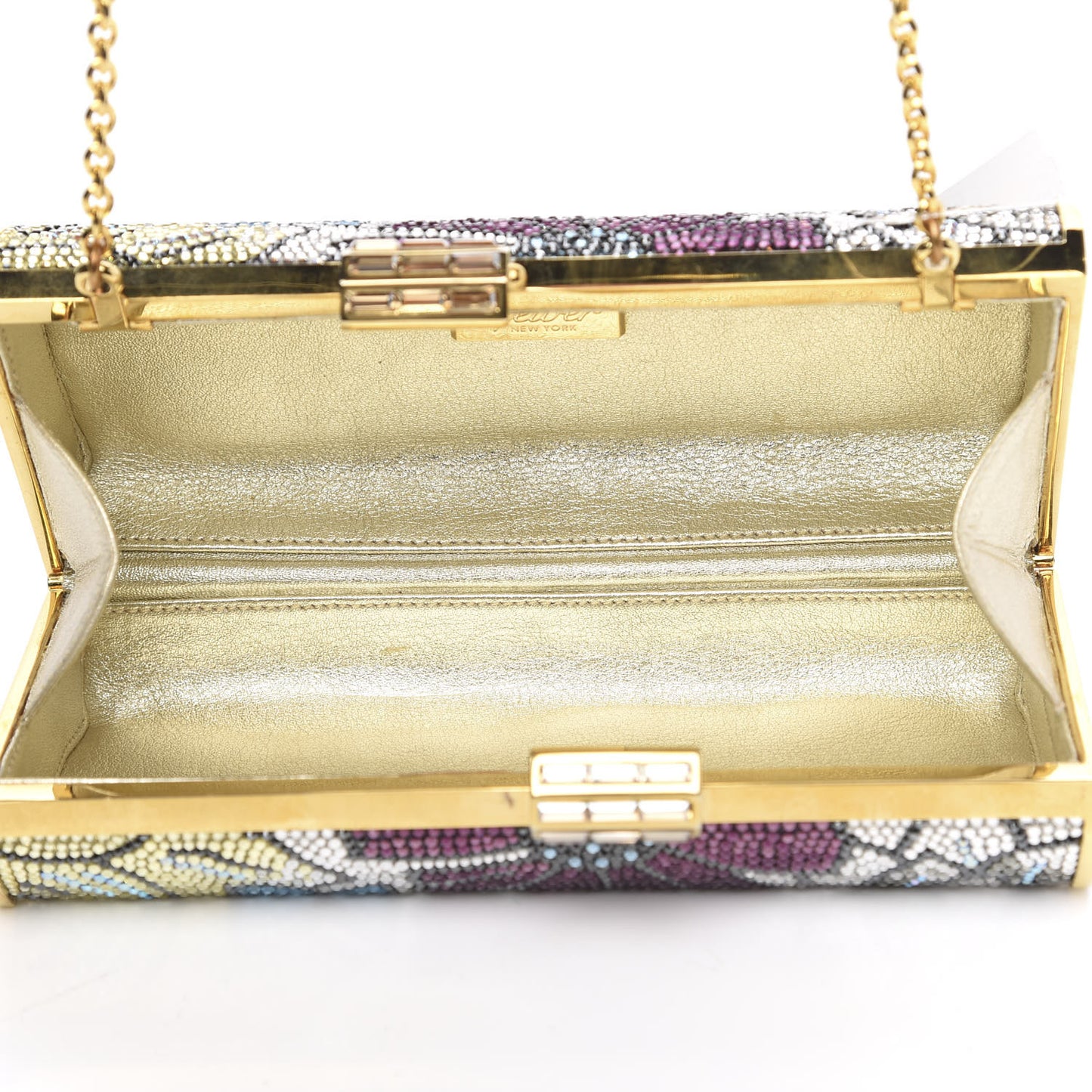 Swarovski Crystal Minaudiere Clutch Multicolor