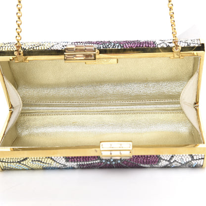 Judith Leiber Swarovski Crystal Minaudiere Clutch Multicolor 5 of 9