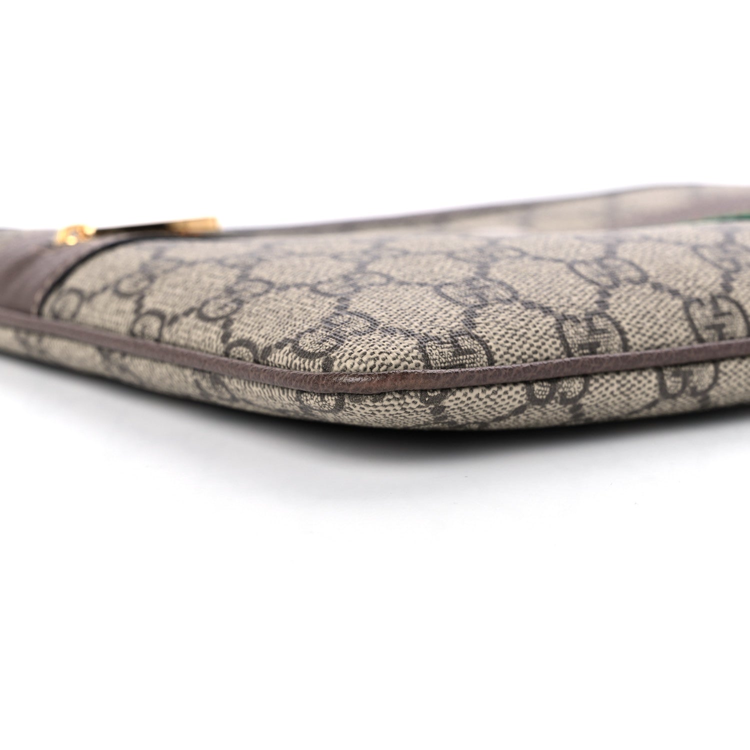 Gucci GG Supreme Monogram Large Ophidia Pouch Clutch Brown 8 of 10
