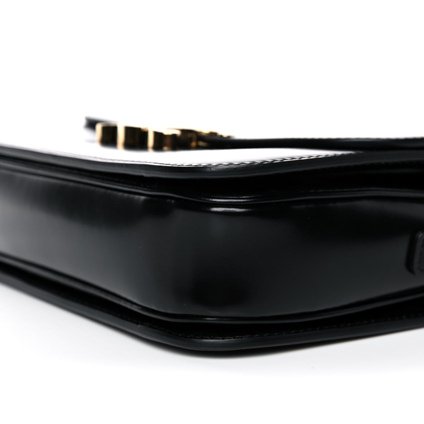 Shiny Calfskin Medium Triomphe Black
