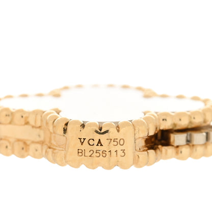 Van Cleef & Arpels 18K Yellow Gold Mother of Pearl Malachite Carnelian Tiger Eye 12 Motif Lucky Alhambra Necklace 4 of 5