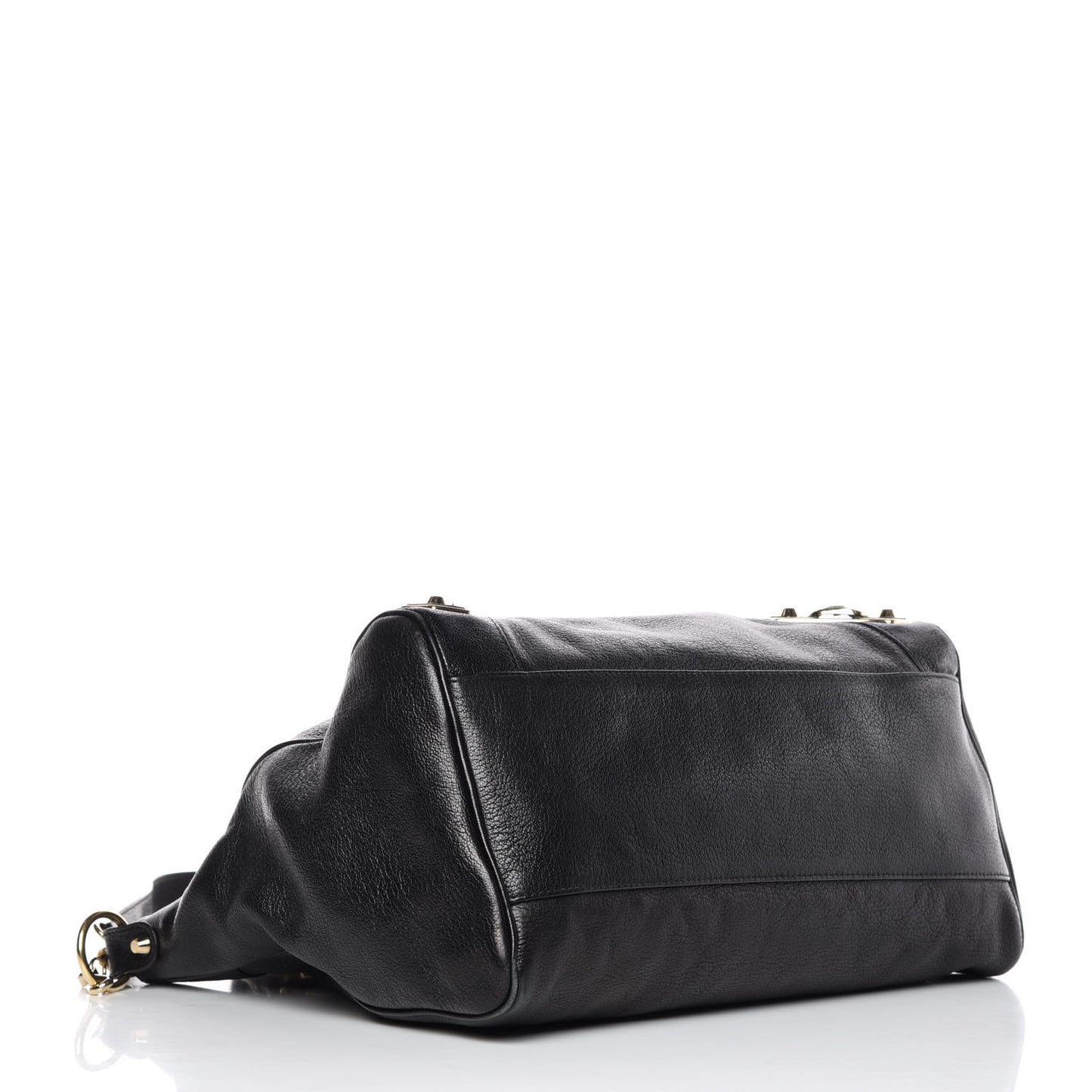 Chevre Gold Metallic Edge Hardware Velo Black