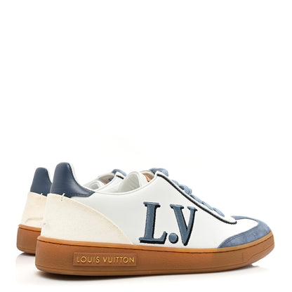 Louis Vuitton Calfskin Frontrow Sneakers 35.5 Blue 4 of 10