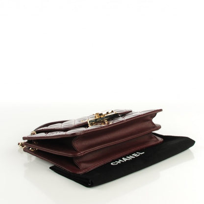 Chanel Patent Quilted Golden Class Accordion Flap Burgundy 4 of 7
