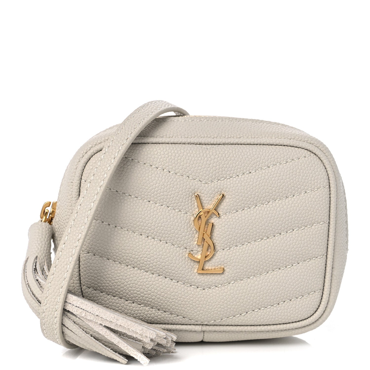 Saint Laurent Grain De Poudre Matelasse Monogram Baby Lou Camera Bag Crema Soft 1 of 9