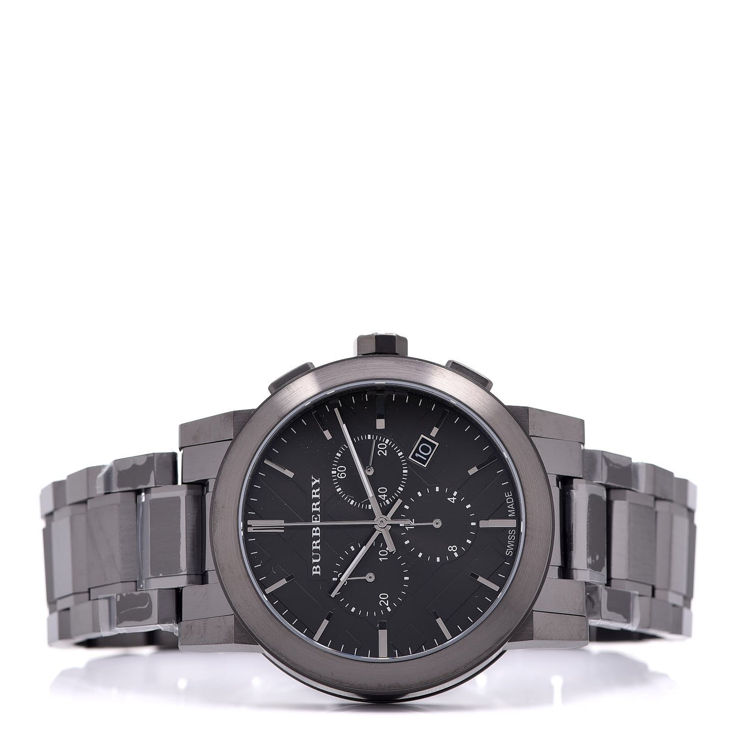 PVD Stainless Steel 42mm Chronograph Quartz Watch Black BU9354