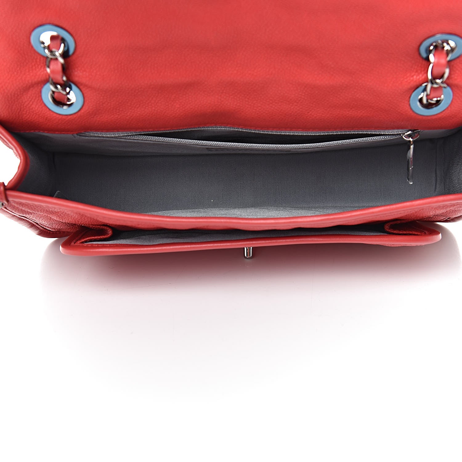 Chanel Caviar Quilted Medium French Riviera Flap Red 5 of 11