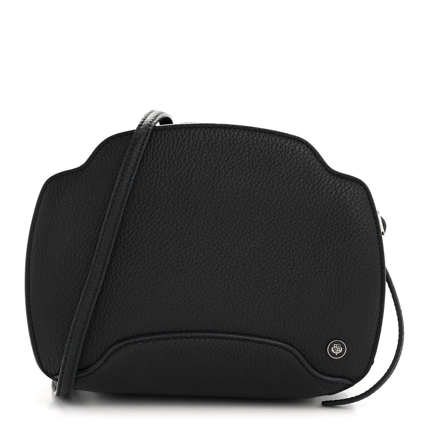 Loro Piana Grained Calfskin Sesia Crossbody Black 1 of 31