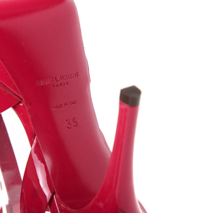 Saint Laurent Patent Tribute 75 Platform Sandals 36 Bubblegum 9 of 12