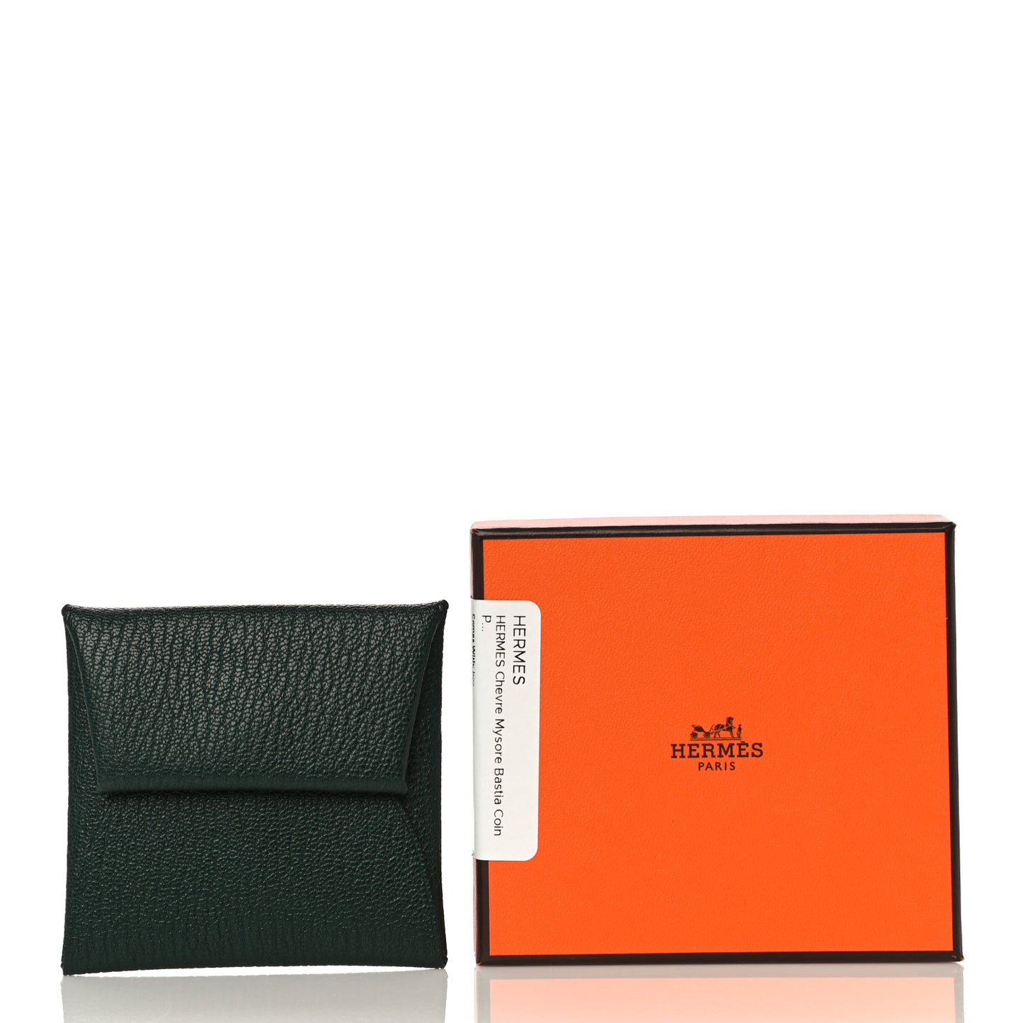 Chevre Mysore Bastia Coin Purse Vert Titien