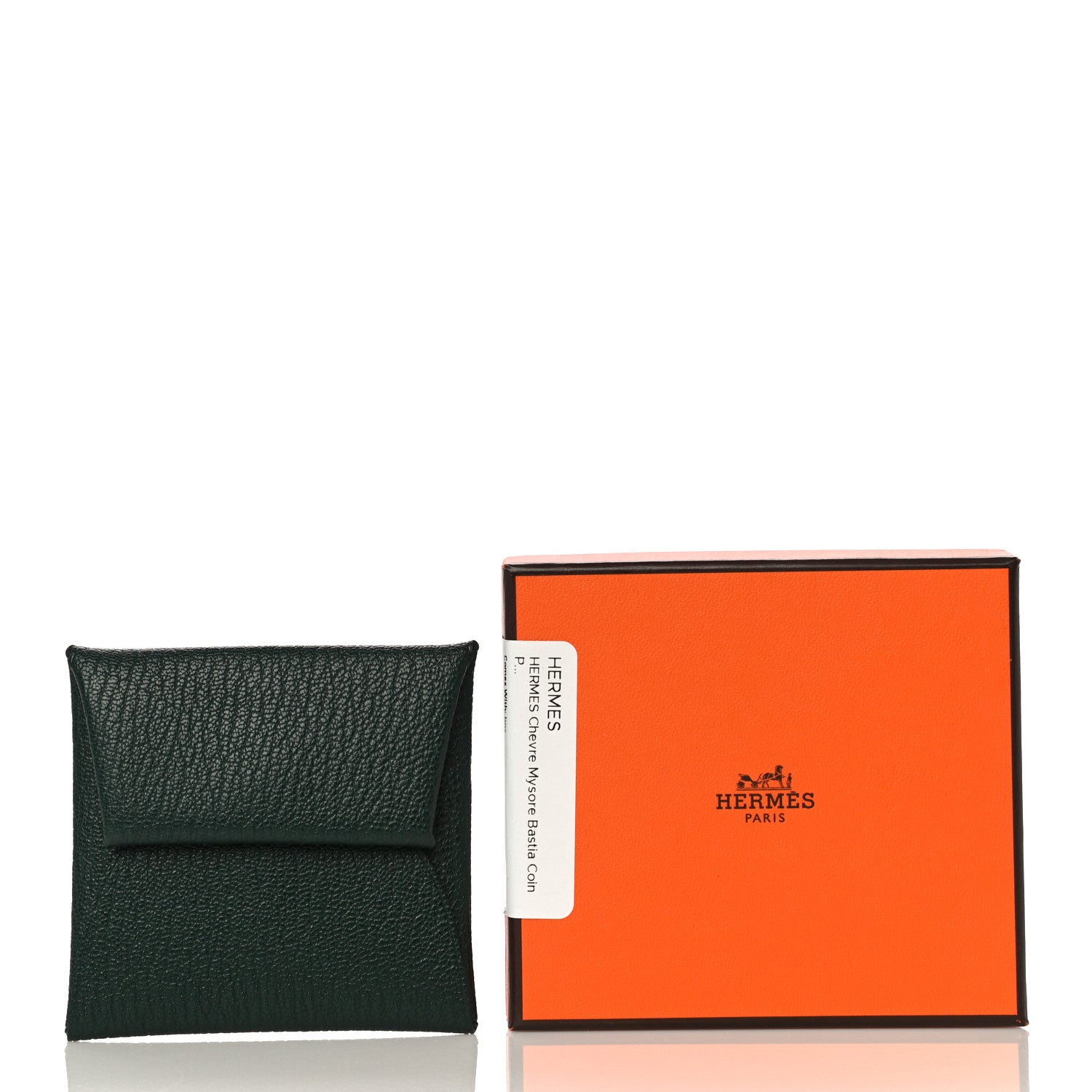Hermes Chevre Mysore Bastia Coin Purse Vert Titien 12 of 12