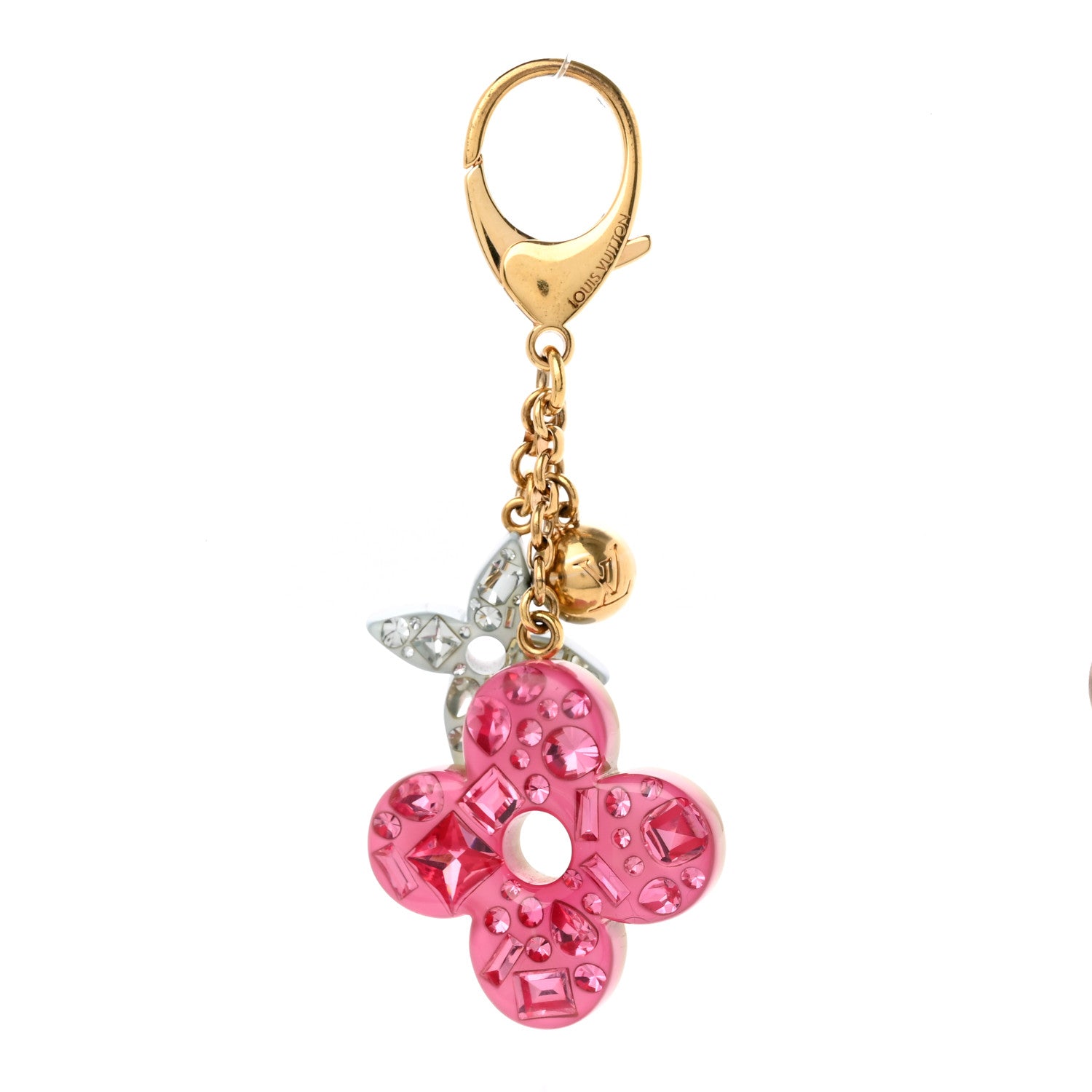 Louis Vuitton Resin Strass Glam Flower Bag Charm Multicolor 1 of 10
