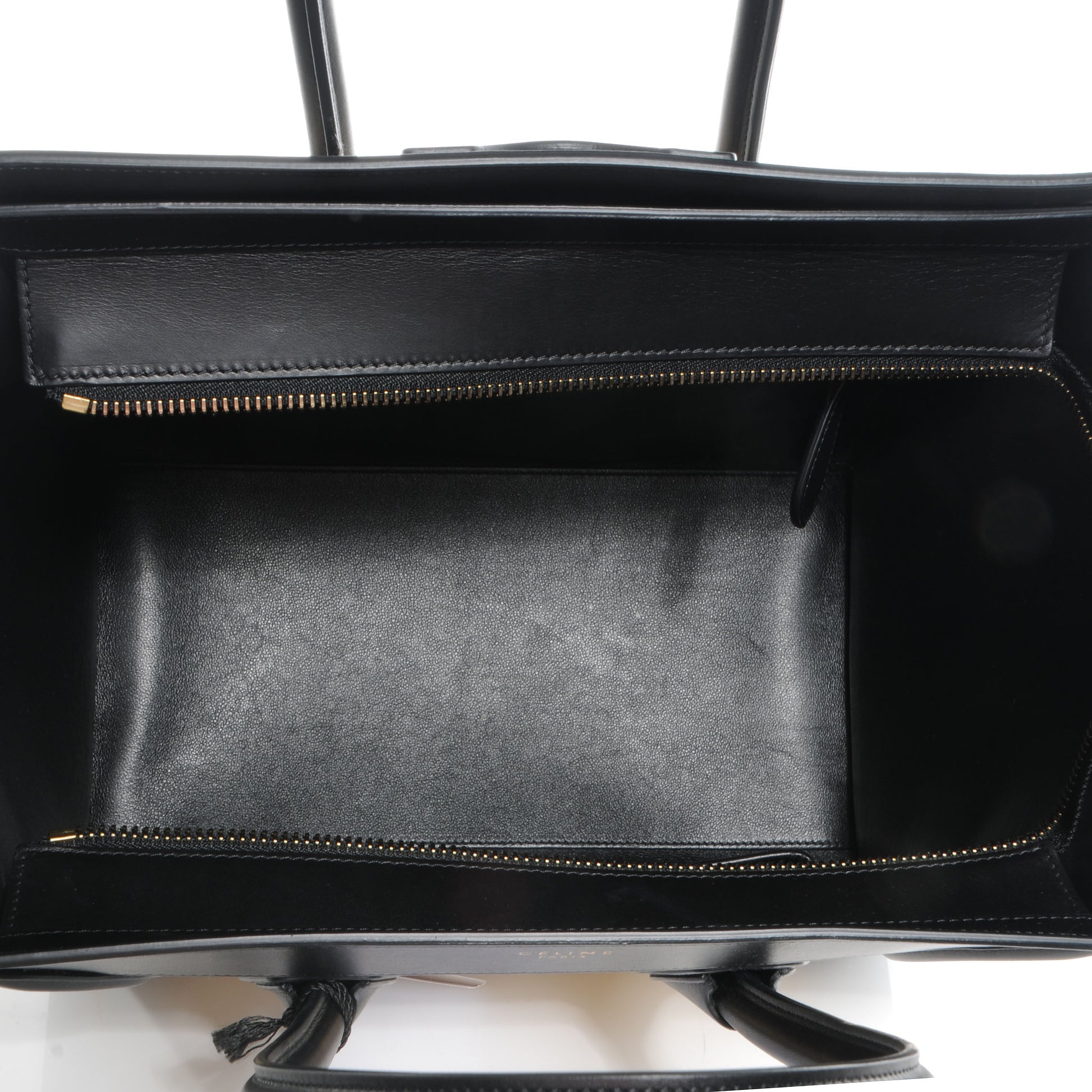 Celine Satin Calfskin Mini Tri-Color Luggage Seashell 5 of 9