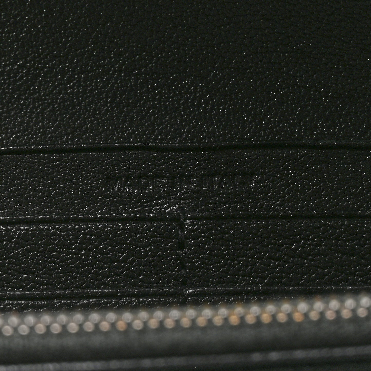Lambskin Mixed Matelasse Quilted Large Monogram Envelope Wallet Black