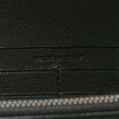 Saint Laurent Lambskin Mixed Matelasse Quilted Large Monogram Envelope Wallet Black 6 of 7